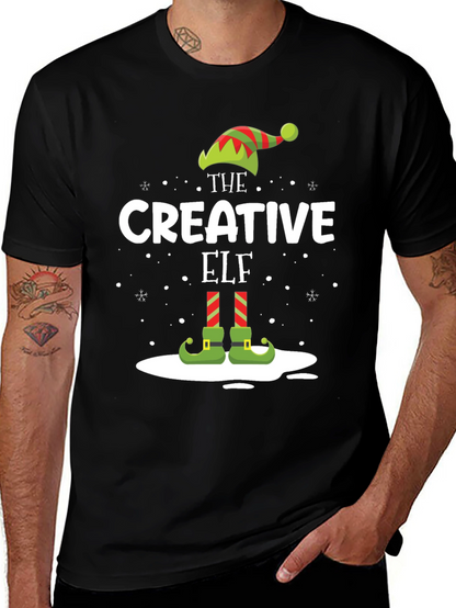 Camiseta Negra Navideña The Creative Elf