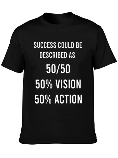 Camiseta Motivacional 50/50 Éxito