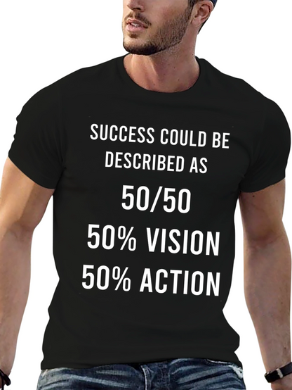 Camiseta Motivacional 50/50 Éxito