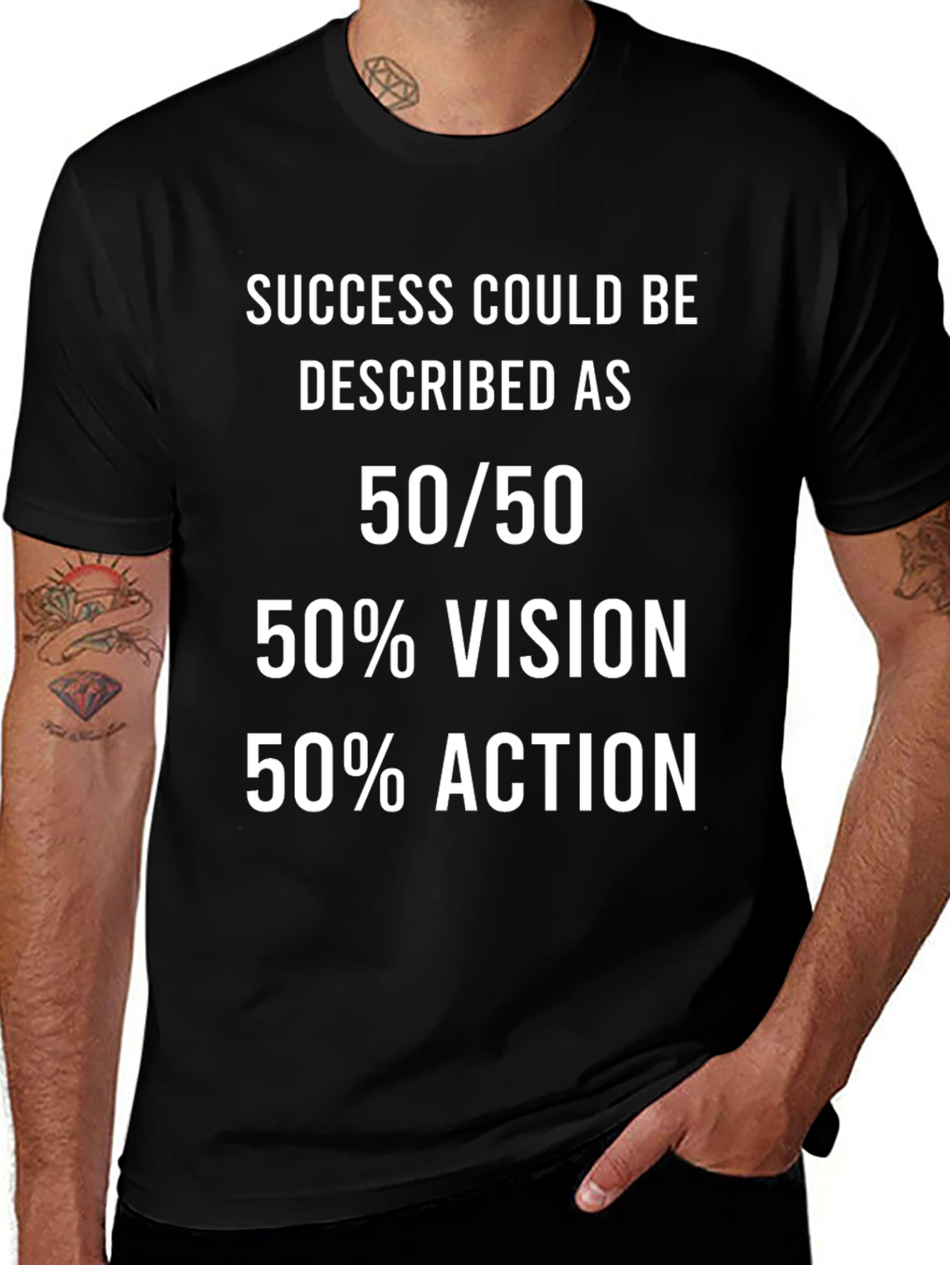 Camiseta Motivacional 50/50 Éxito