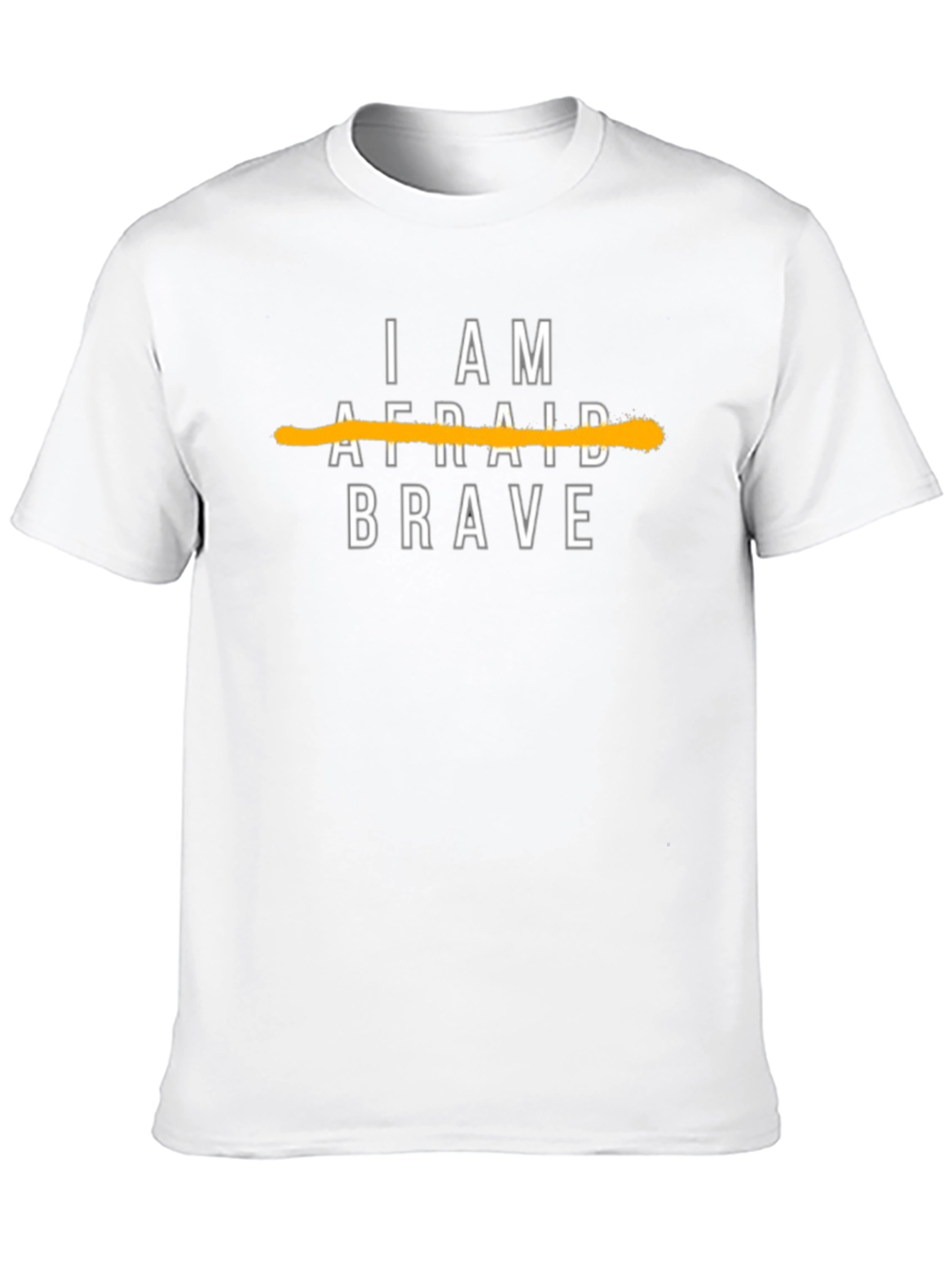 Camiseta Negra Brave: Sé Valiente No Temas