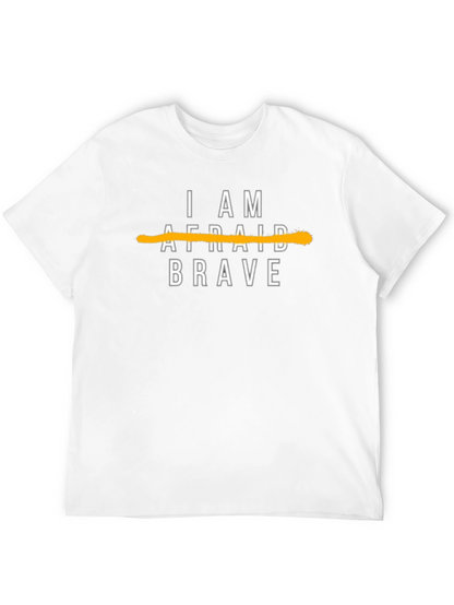 Camiseta Negra Brave: Sé Valiente No Temas