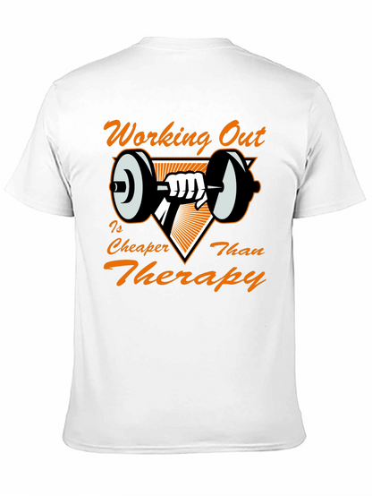 Camiseta Negra con Diseño de Gimnasio Motivacional
