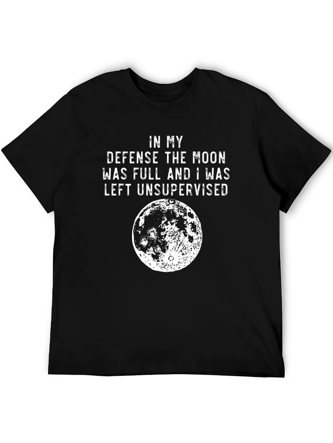 Camiseta Negra: En mi defensa la luna estaba llena