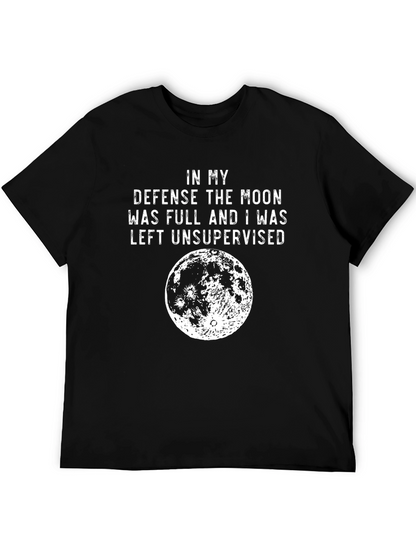 Camiseta Negra: En mi defensa la luna estaba llena