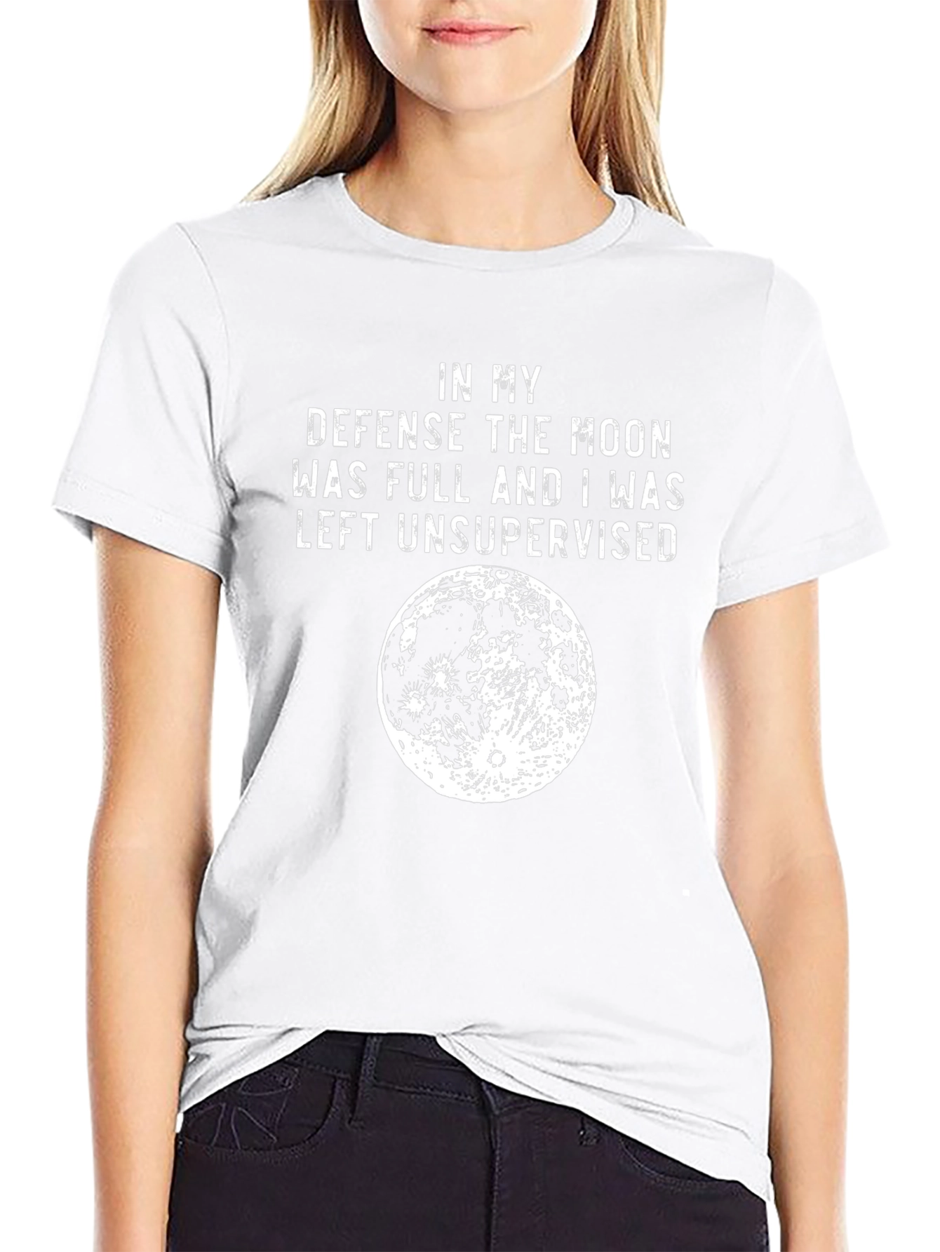 Camiseta Negra: En mi defensa la luna estaba llena
