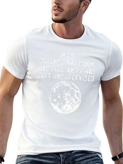 Camiseta Negra: En mi defensa la luna estaba llena