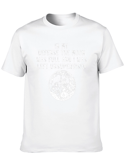 Camiseta Negra: En mi defensa la luna estaba llena
