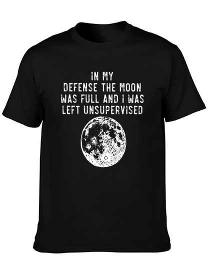 Camiseta Negra: En mi defensa la luna estaba llena