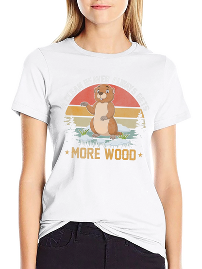 Camiseta Un castor limpio siempre consigue más madera