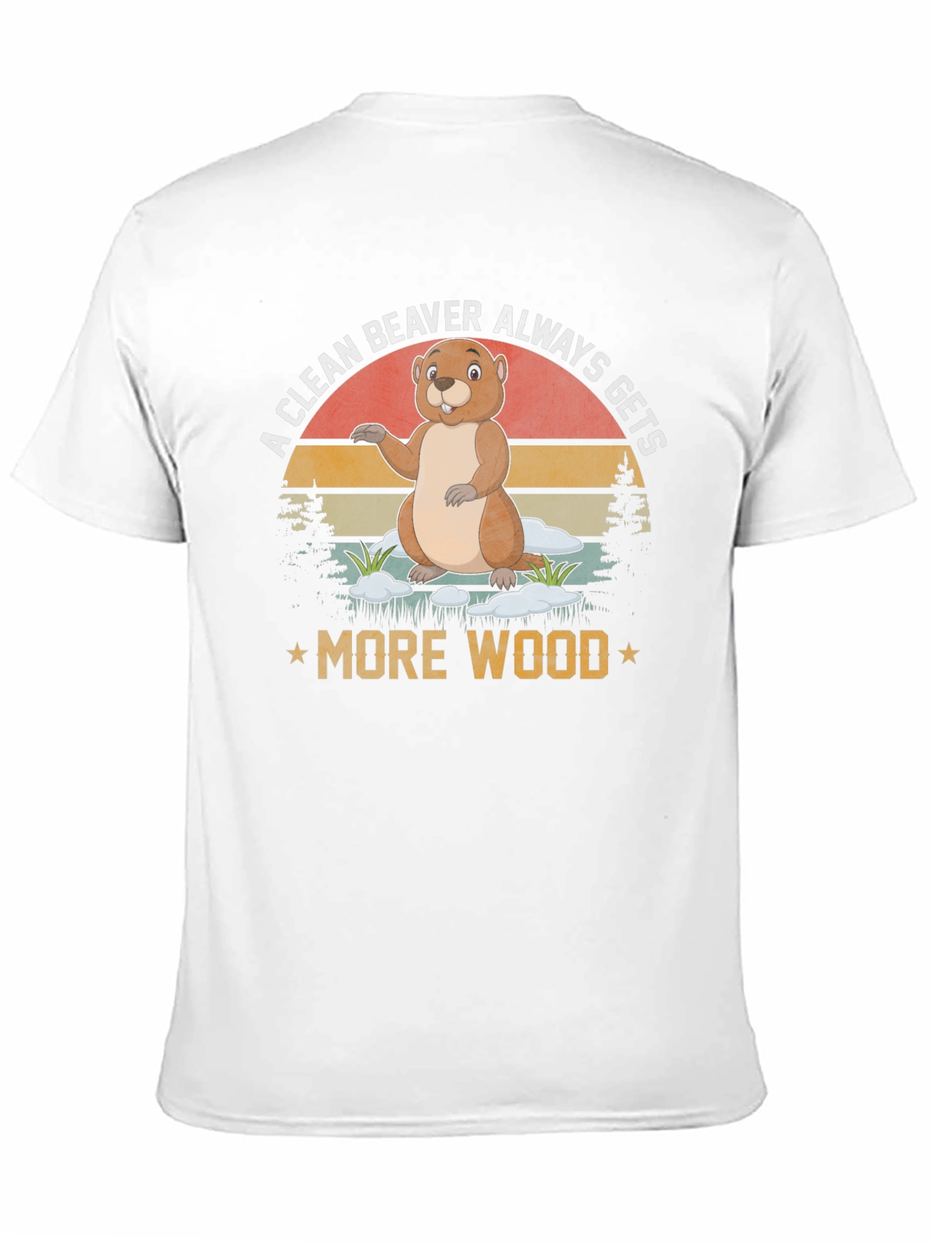 Camiseta Un castor limpio siempre consigue más madera