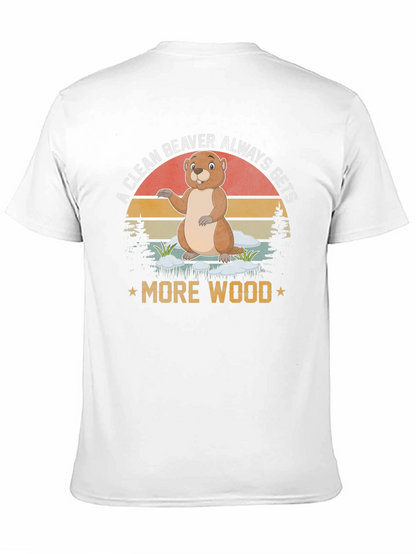 Camiseta Un castor limpio siempre consigue más madera