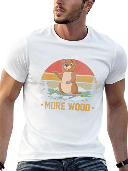 Camiseta Un castor limpio siempre consigue más madera