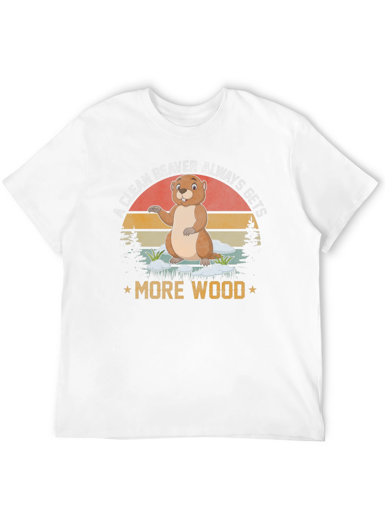 Camiseta Un castor limpio siempre consigue más madera