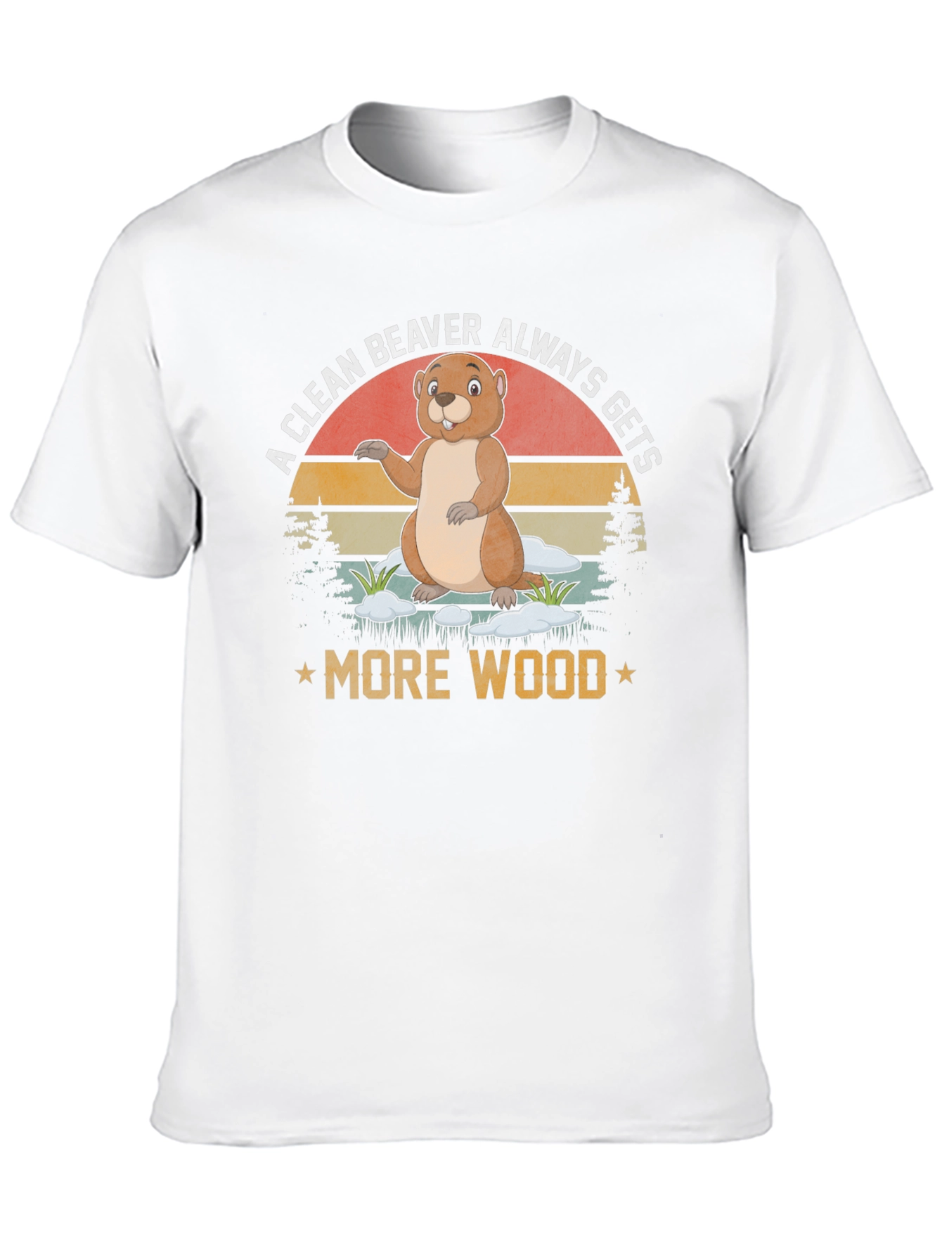 Camiseta Un castor limpio siempre consigue más madera