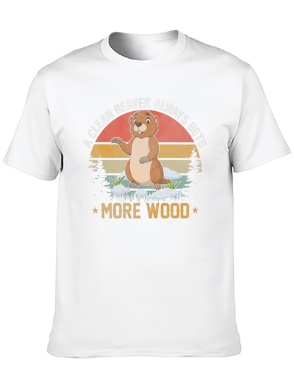 Camiseta Un castor limpio siempre consigue más madera