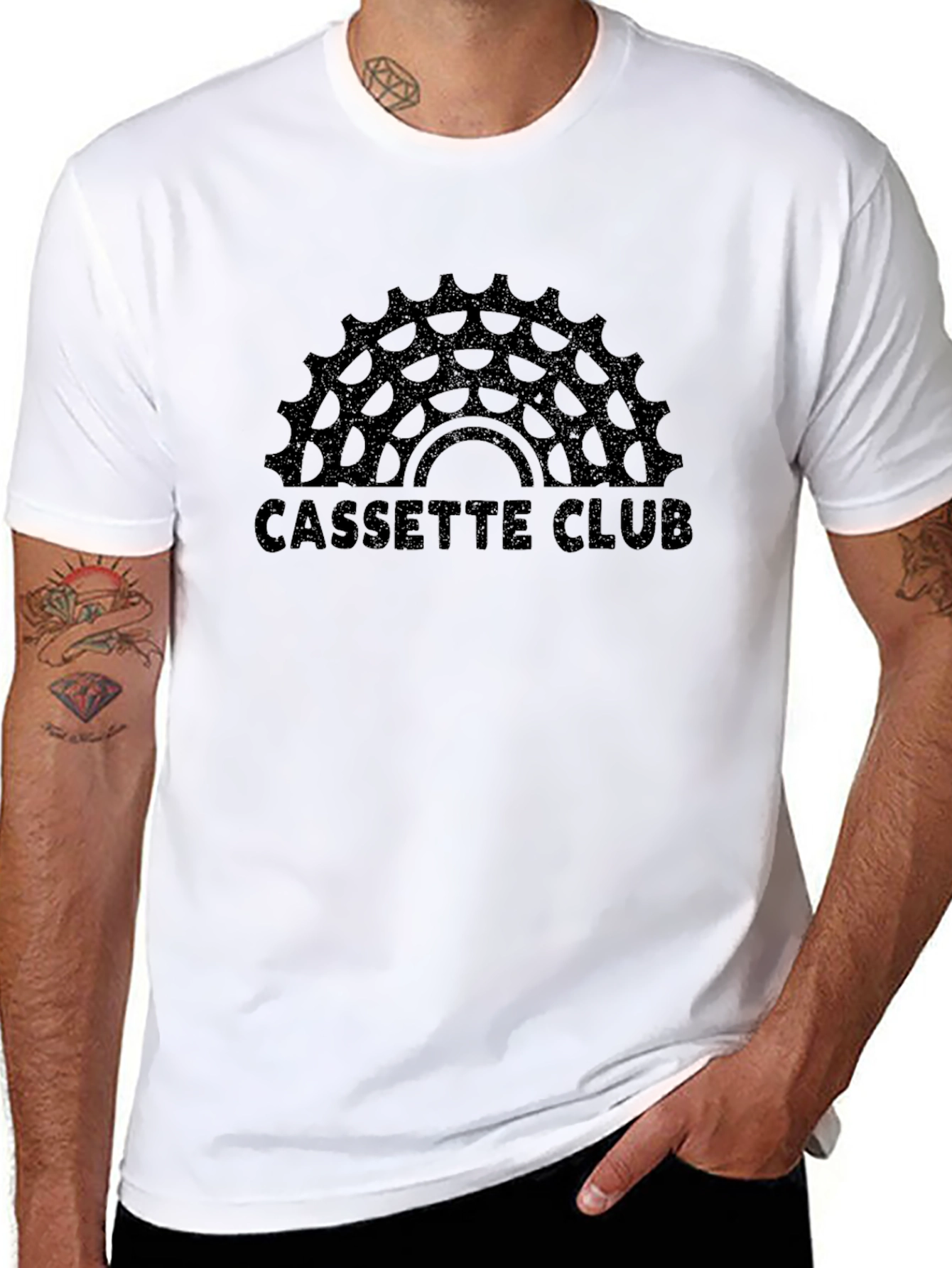 Camiseta Negra Cassette Club
