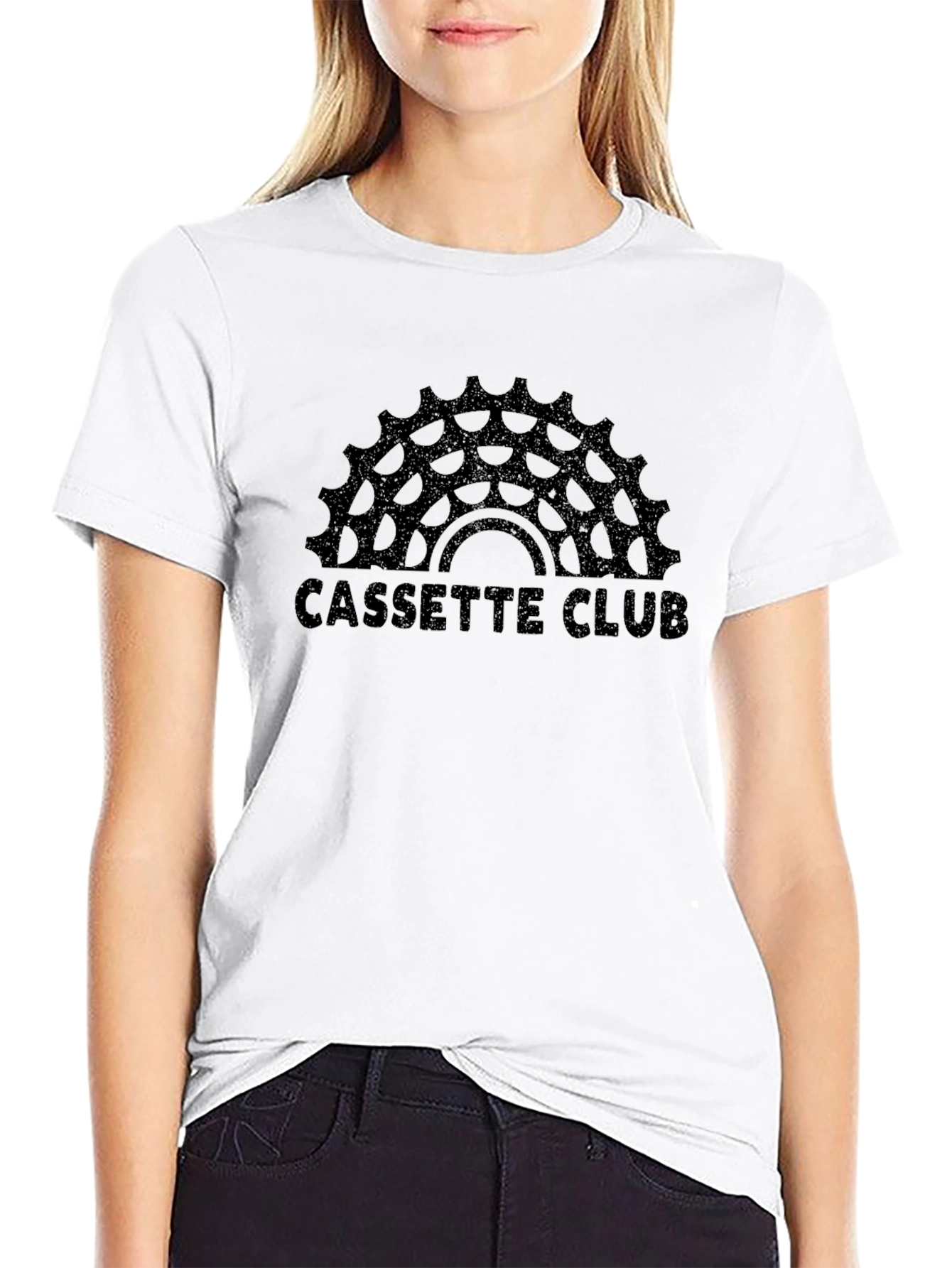 Camiseta Negra Cassette Club
