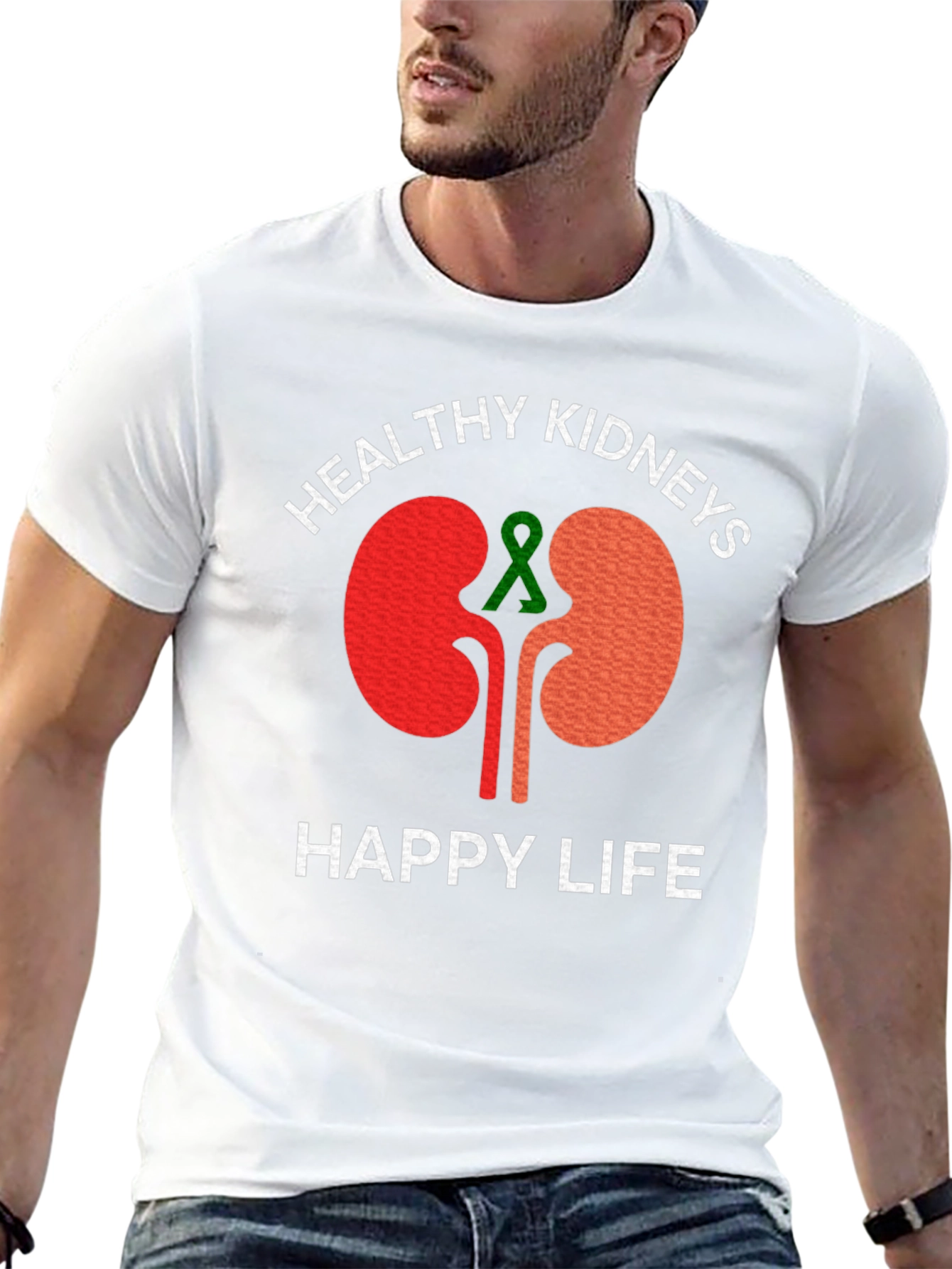 Camiseta Riñones Saludables Vida Feliz