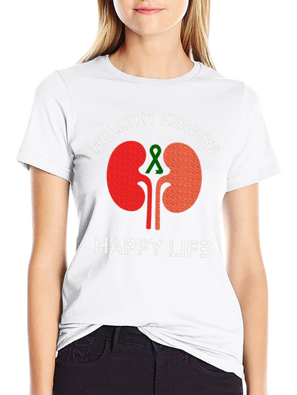 Camiseta Riñones Saludables Vida Feliz