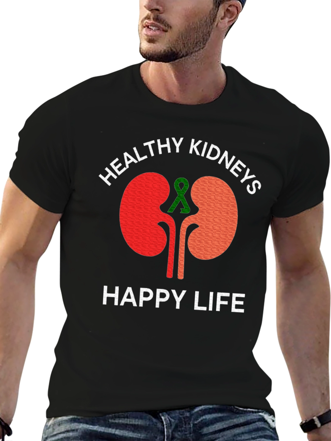 Camiseta Riñones Saludables Vida Feliz