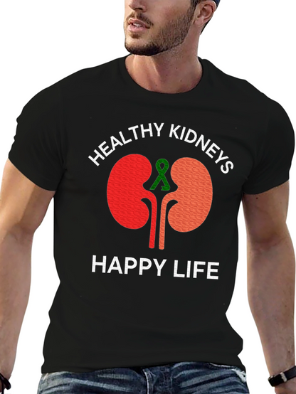 Camiseta Riñones Saludables Vida Feliz