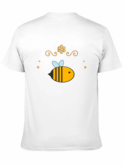 Camiseta Negra con Diseño de Abeja Dulce