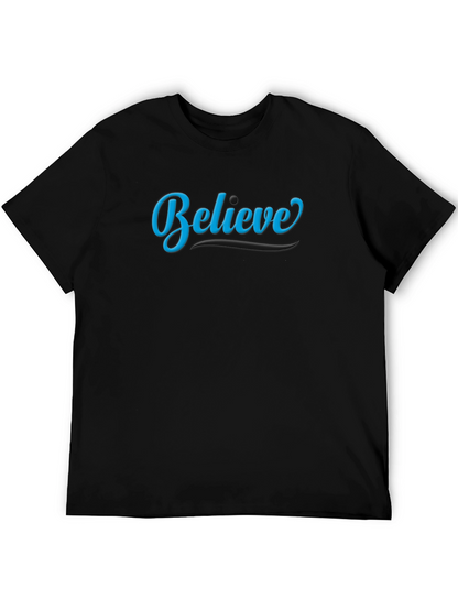 Camiseta Negra: Cree en Ti