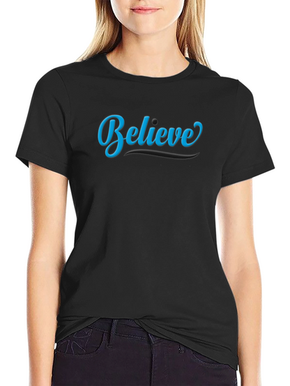 Camiseta Negra: Cree en Ti