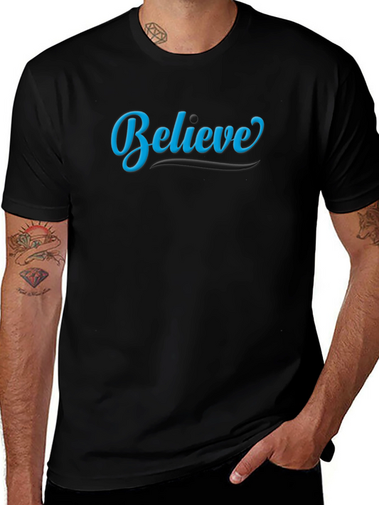 Camiseta Negra: Cree en Ti