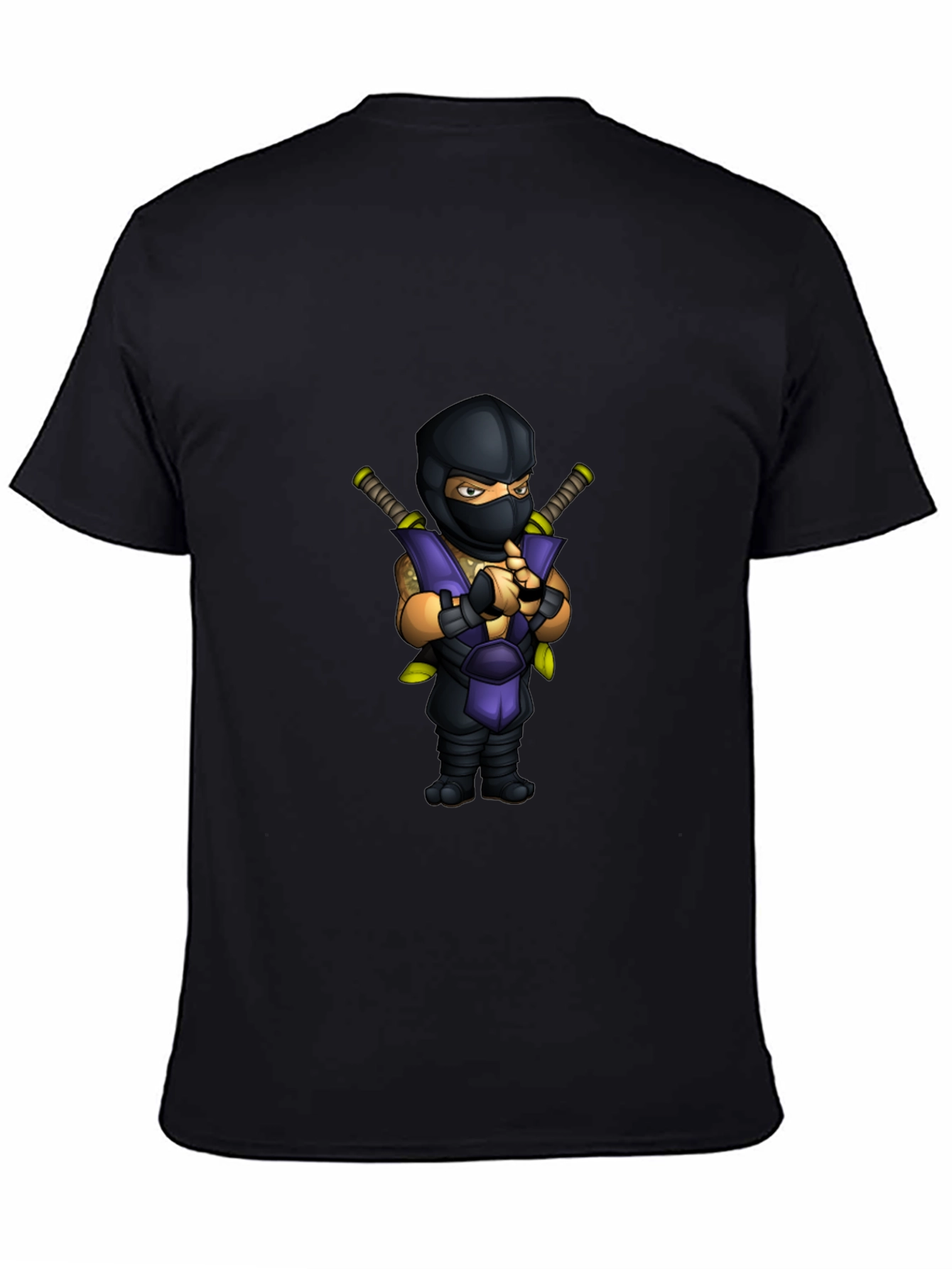 Camiseta Negra Ninja Mortal Kombat Sub-Zero
