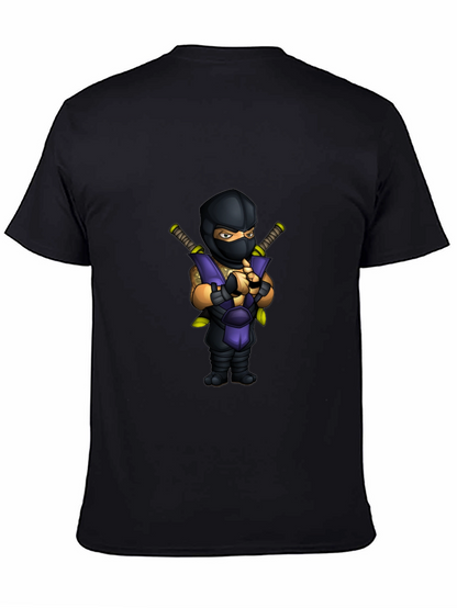 Camiseta Negra Ninja Mortal Kombat Sub-Zero