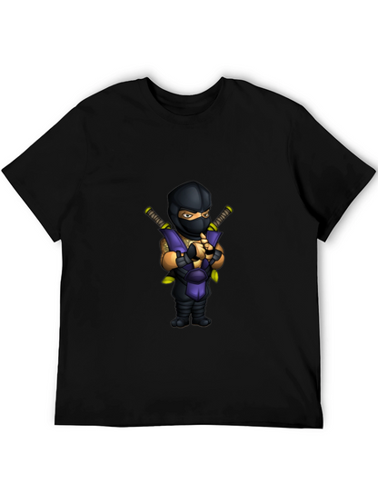 Camiseta Negra Ninja Mortal Kombat Sub-Zero