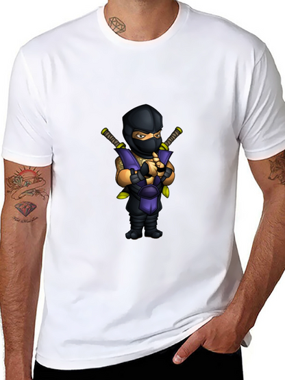 Camiseta Negra Ninja Mortal Kombat Sub-Zero