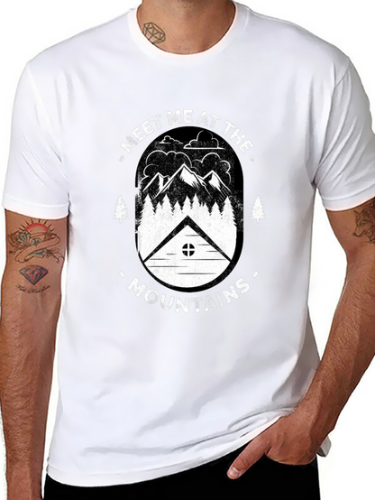 Camiseta Negra Meet Me At The Mountains