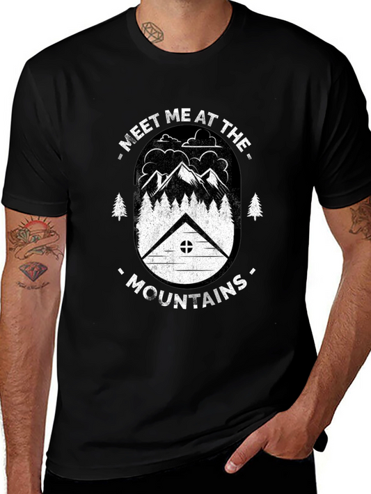 Camiseta Negra Meet Me At The Mountains