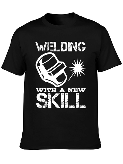 Camiseta Negra Welding With a New Skill