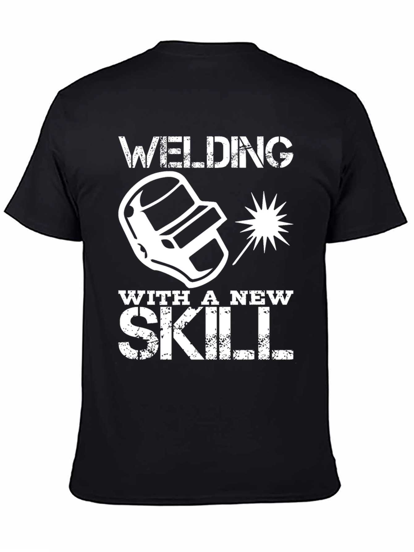 Camiseta Negra Welding With a New Skill
