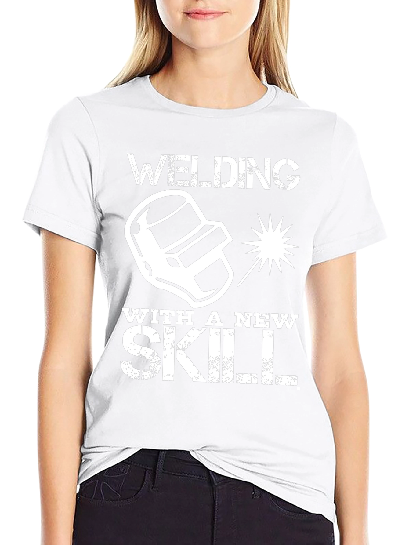 Camiseta Negra Welding With a New Skill