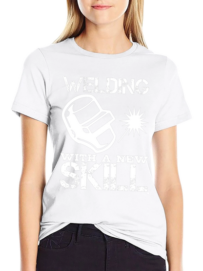Camiseta Negra Welding With a New Skill