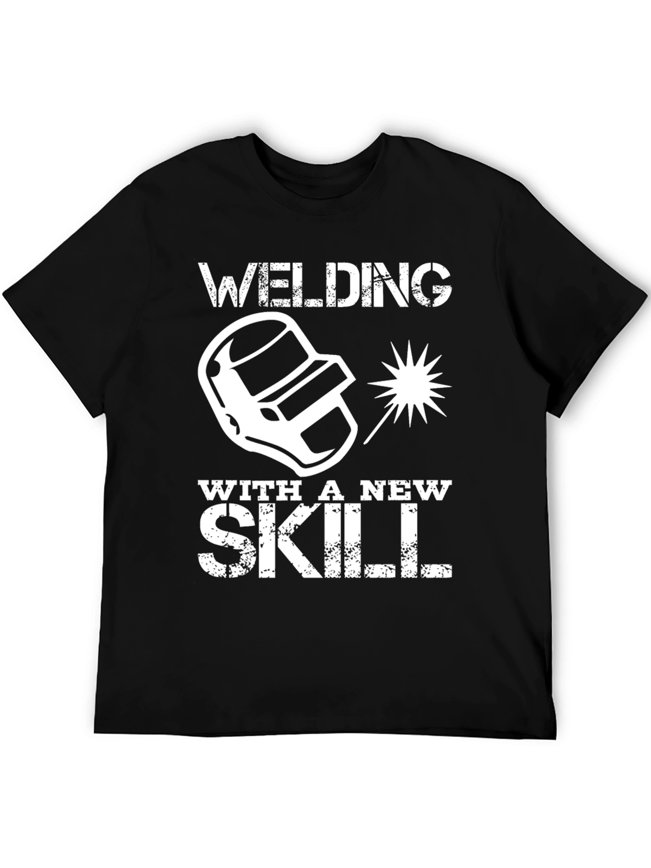 Camiseta Negra Welding With a New Skill