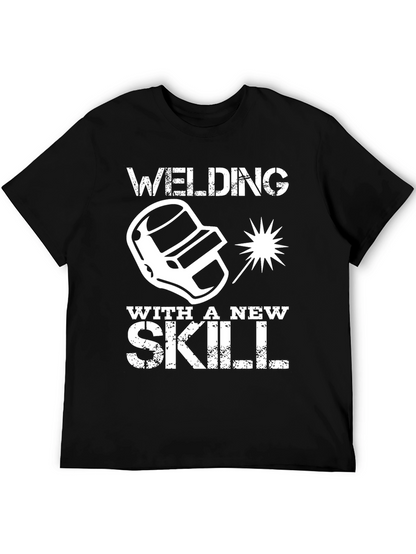 Camiseta Negra Welding With a New Skill