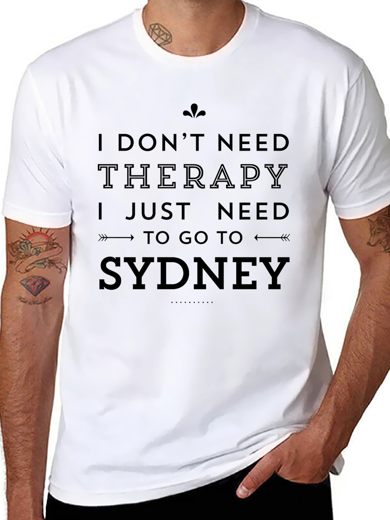 Camiseta Negra Sydney para Hombre