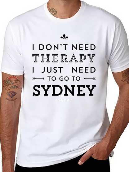 Camiseta Negra Sydney para Hombre