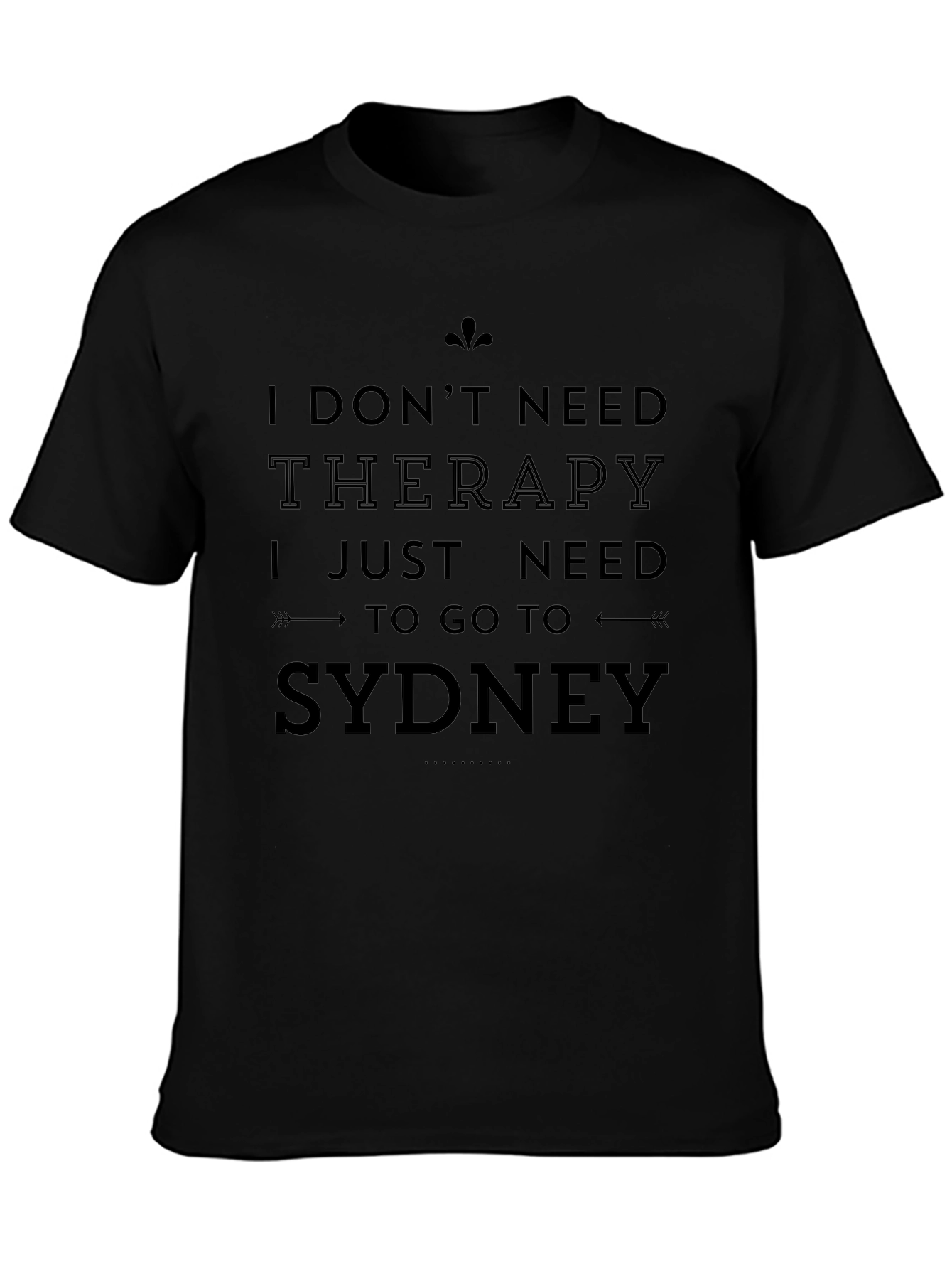 Camiseta Negra Sydney para Hombre