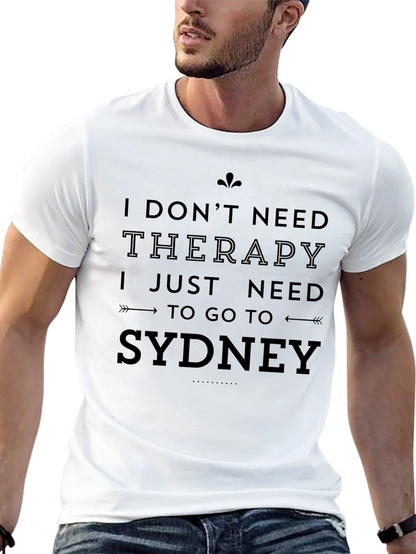 Camiseta Negra Sydney para Hombre