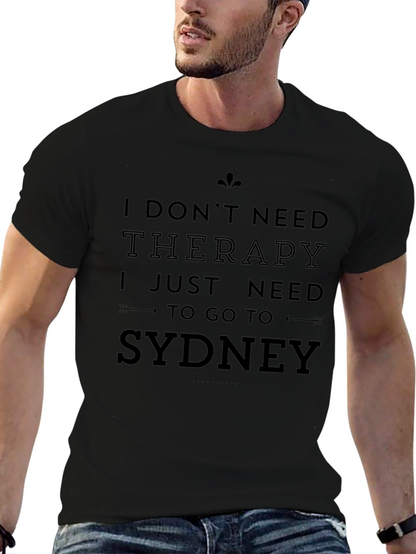 Camiseta Negra Sydney para Hombre