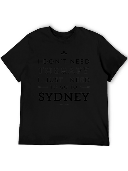 Camiseta Negra Sydney para Hombre