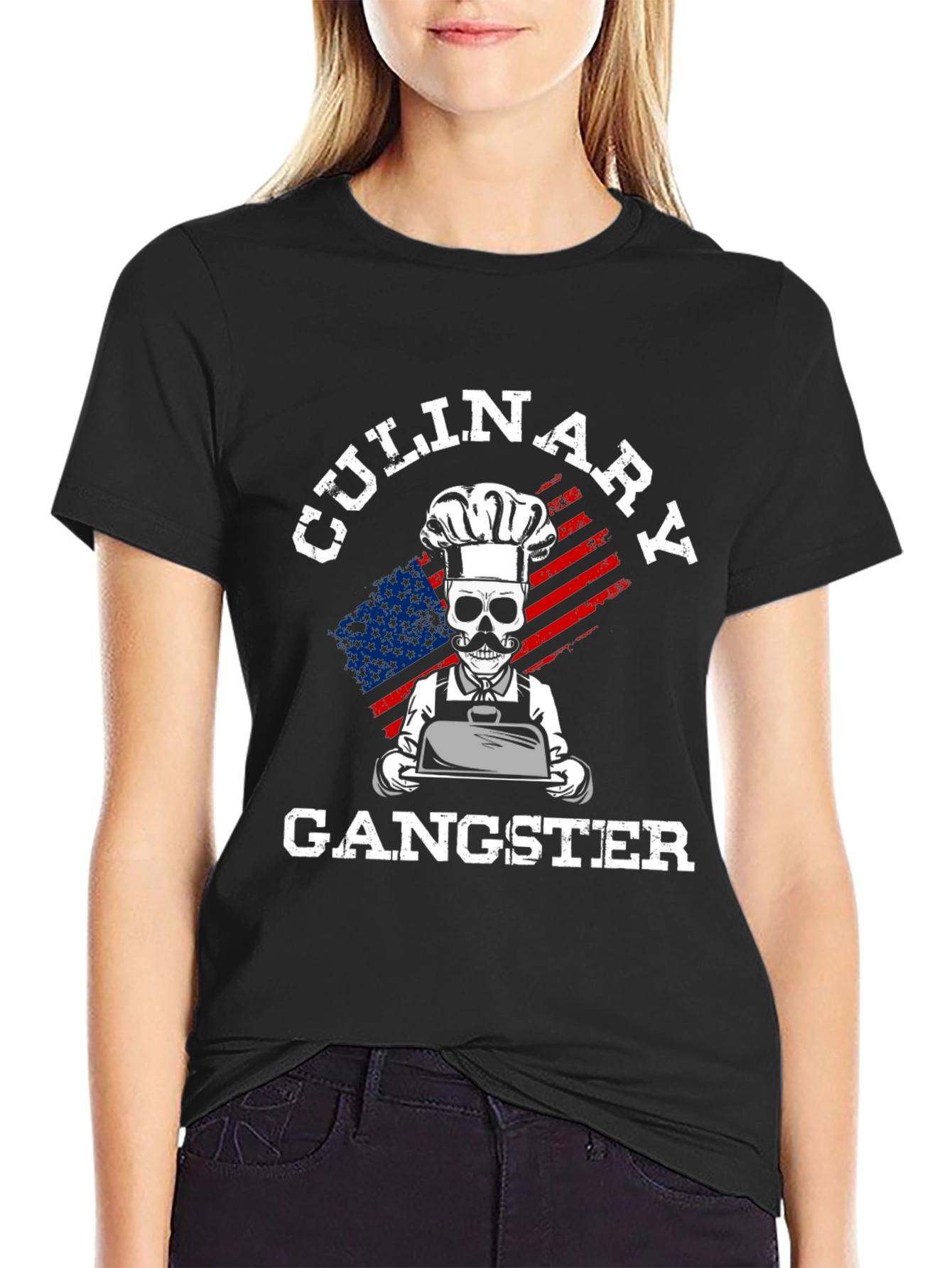 Camiseta Culinary Gangster Estilo Chef