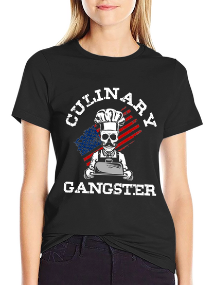 Camiseta Culinary Gangster Estilo Chef